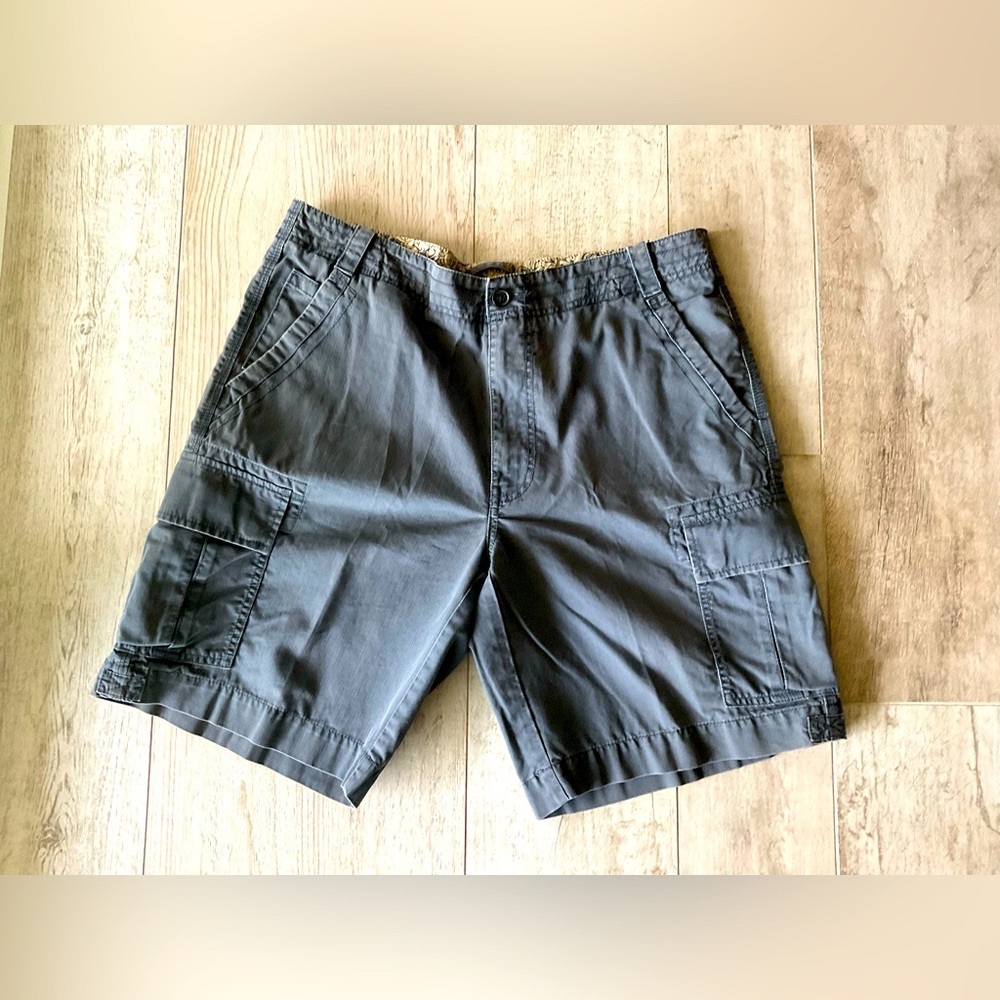 New Brooks Brothers Shorts Men 37 Blue Cotton Cargo Outdoors Dad Causal